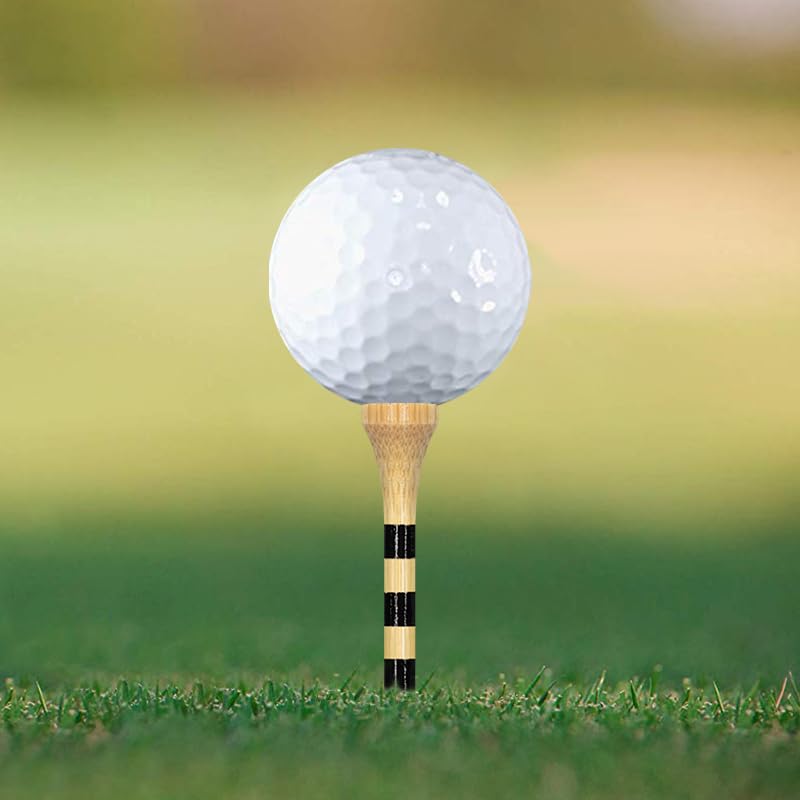 Zivisk Wooden Golf Tees 2-3/4" 100 Count 70mm Natural Color - Image 4